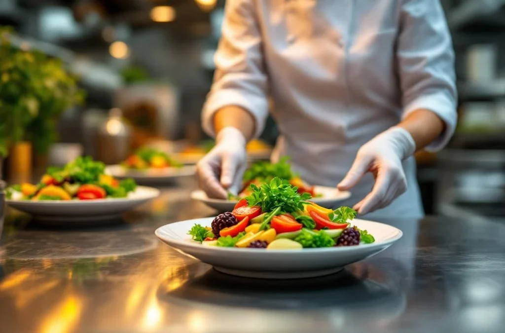 Welke kwalificaties heeft cateringpersoneel op locatie?