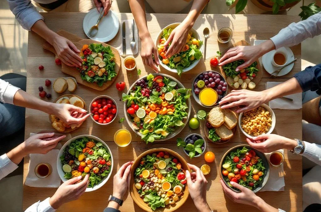 Wat zijn de gezondheidsvoordelen van een bedrijfslunchtafel?