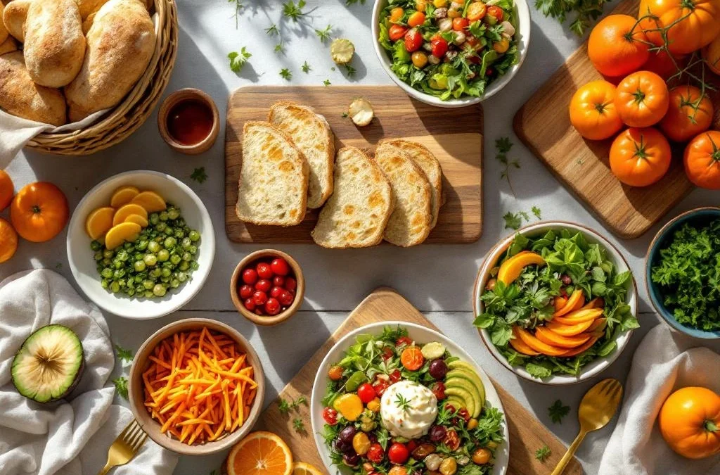 Welke portiegroottes zijn geschikt voor een lunchtafel?