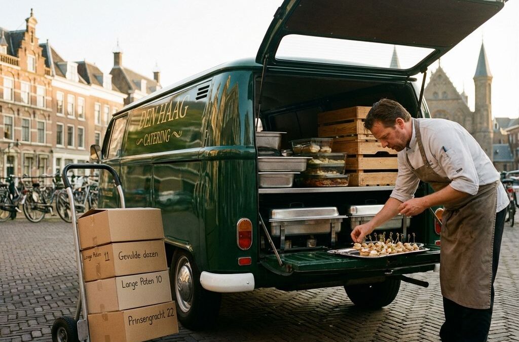 Welke cateraars in Den Haag kunnen meerdere locaties tegelijk bedienen?