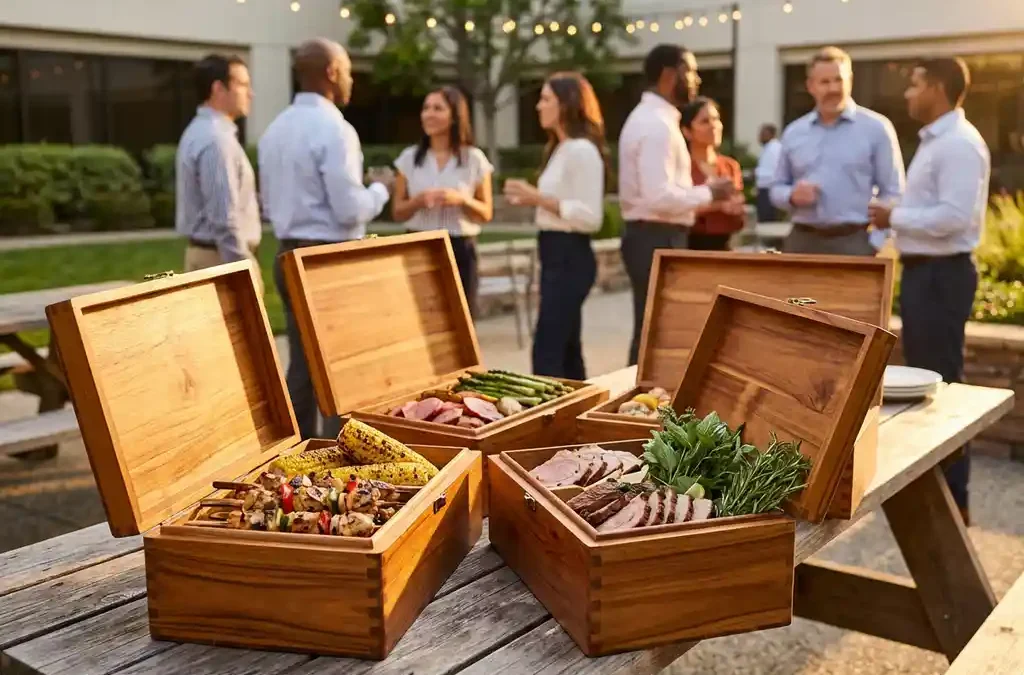 Welke bbq-boxes kun je bestellen voor een bedrijfsfeest of schoolfeest?