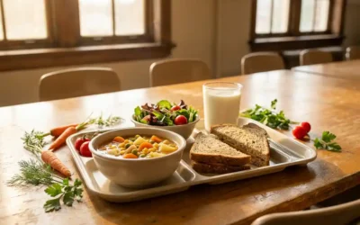 Hoe ziet een dagmenu van onderwijscatering eruit?
