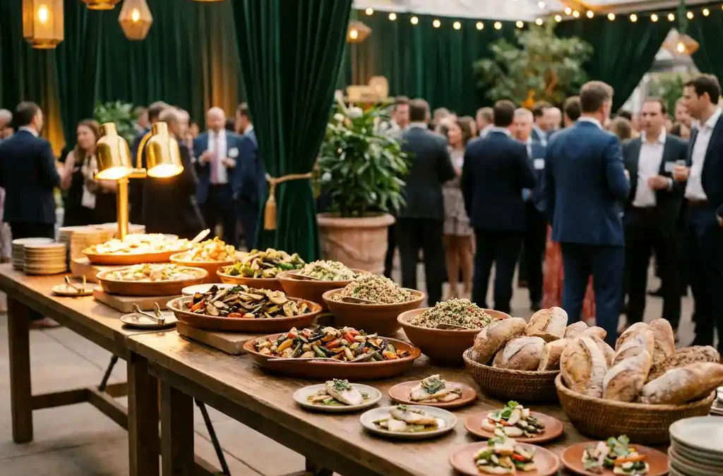 Hoe organiseer je catering voor een bedrijfsfeest met 200 gasten?
