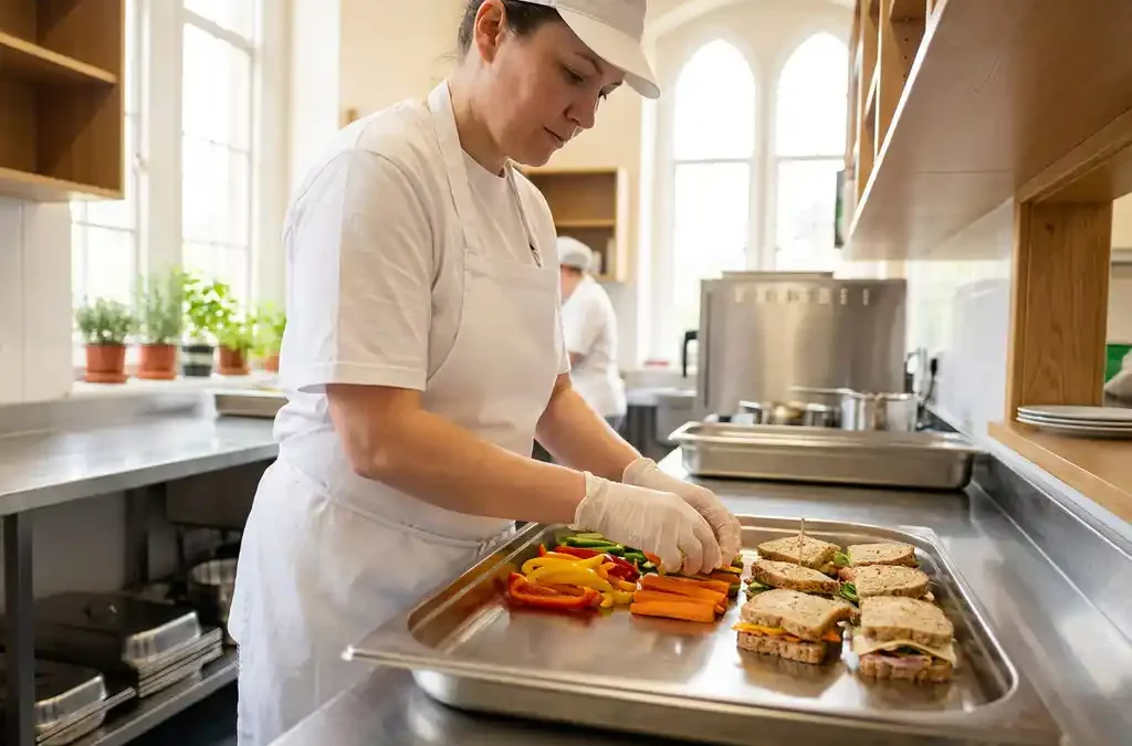 Wat zijn de hygiëne-eisen voor het aanbieden van een gezonde schoollunch?