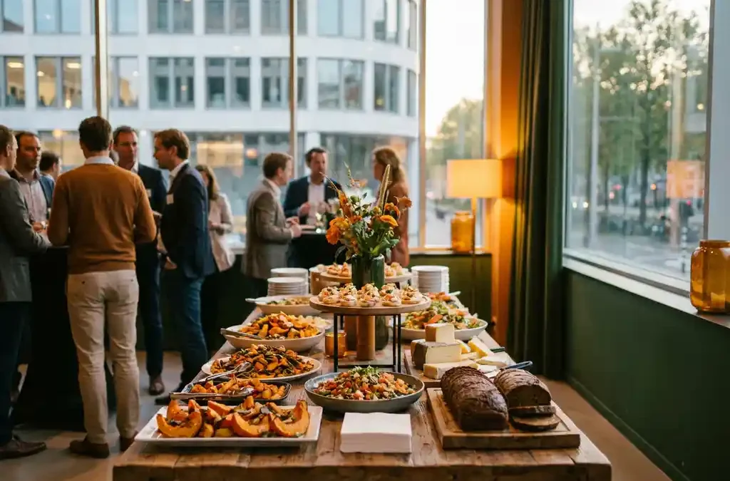 Welke cateraar verzorgt catering voor een bedrijfsfeest in de regio Den Haag?