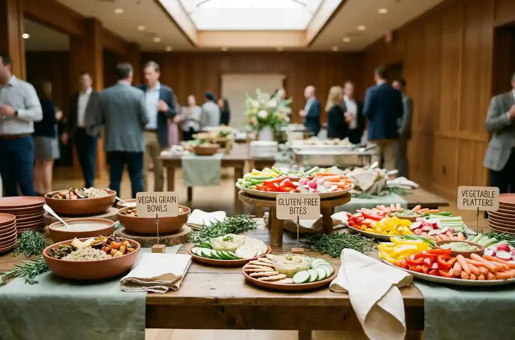 Hoe houd je rekening met dieetwensen bij catering voor een bedrijfsfeest?