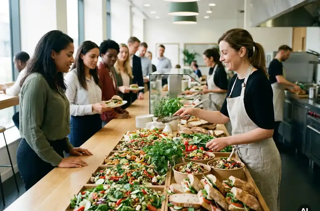 Hoe organiseer je dagelijks lunch voor een groot aantal medewerkers?